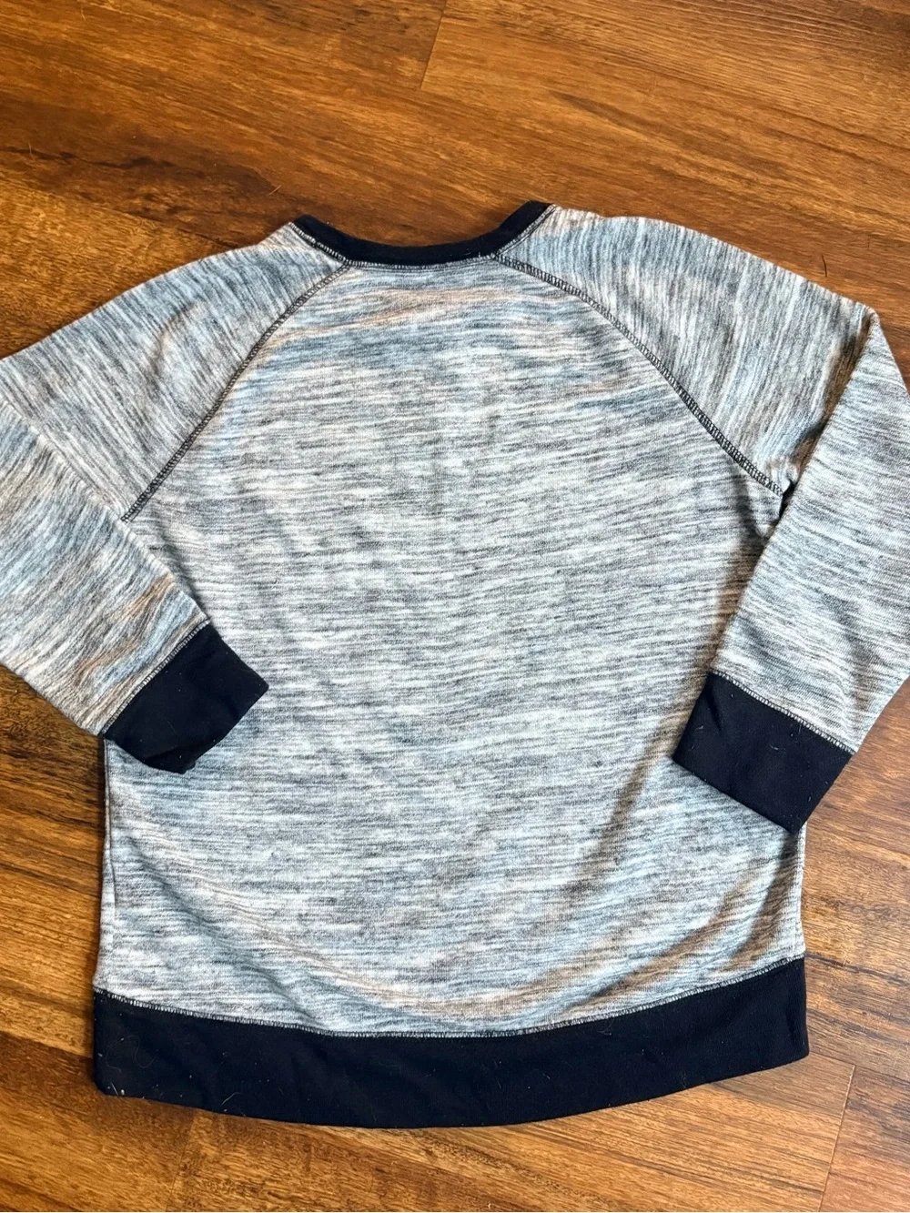 Old Navy Girls All Heart French Terry Raglan Sweatshirt Gray M 8